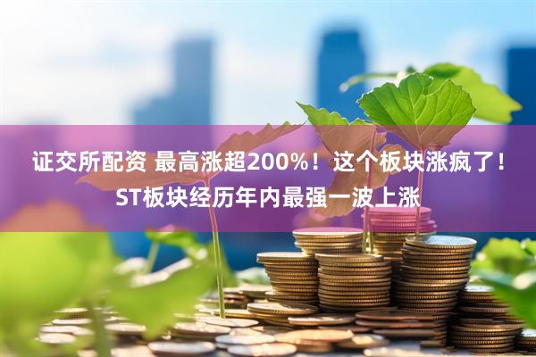 证交所配资 最高涨超200%！这个板块涨疯了！ST板块经历年内最强一波上涨