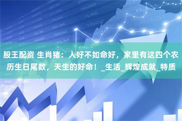 股王配资 生肖猪：人好不如命好，家里有这四个农历生日尾数，天生的好命！_生活_辉煌成就_特质