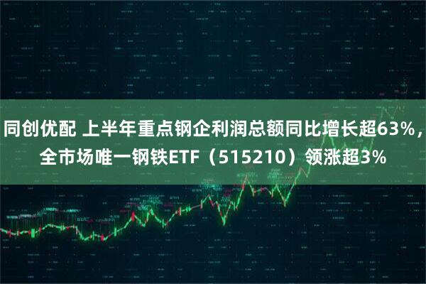 同创优配 上半年重点钢企利润总额同比增长超63%，全市场唯一钢铁ETF（515210）领涨超3%