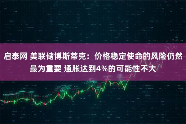 启泰网 美联储博斯蒂克：价格稳定使命的风险仍然最为重要 通胀达到4%的可能性不大